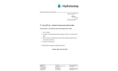 Hydroisotop - Sampling Services - Manual