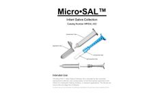 Micro-SAL - Child Saliva Collection Kit for Children Brochure