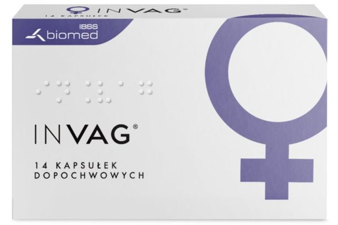 Invag Vaginal Probiotic Medication Demonstrating Rapid Capsule