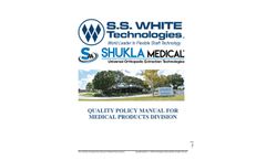 Quality Policy Manual for Medical Products Division