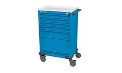 DR-Instruments - Model DR3905C - Five Drawer Short Shell Anesthesia Cart