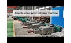 Double screw palm oil press machine, oil expeller machine for sale - Video