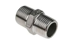 RS PRO - Model 499-3041 - Stainless Steel Pipe Fitting Hexagon Hexagon Nipple, Male R 1/2in x Male R 1/2in
