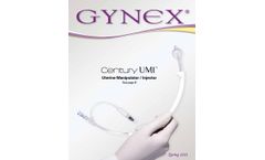 Gynex Century - Model UMI - Uterine Manipulator/Injector, Box of 12 - Brochure