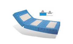 POLYMULTI - Model 3 PARTS - Waffle Mattress Molded In High Resilience Multi-Support Foam
