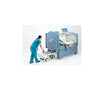 Sechrist - Model H-Series - Monoplace Hyperbaric Chamber Gurney Storage with Low Profile Gurney