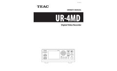 TEAC - Model UR-4MD - Universal Surgical Video Recorder - Brochure