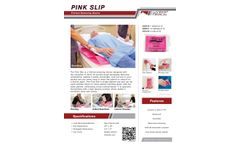  	Wy-East - Pink Slip Disposable Slip Tube - Brochure