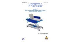 Adjustable Height Paediatric Trolley MR5501/P - Manual