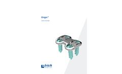 Origin - Anterior Cervical Plate - Brochure