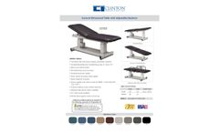 Clinton - Model 80062 - General Ultrasound Table with Adjustable Backrest - Brochure