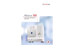 Diatron - Model Abacus 380 - 3-part WBC Differential Hematology Analyzers - Brochure