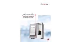 Diatron Abacus - Model Vet5 - Veterinary Analyzers - Brochure