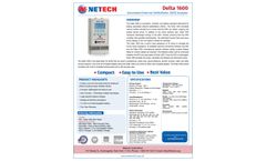 Netech - Model Delta 1600 - Defibrillator Analyzers - Brchure