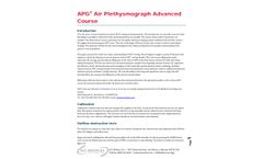 APG - Air Plethysmograph Brochure