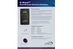 E-Wave - Model NMES - NeuroMuscular Electrical Stimulator - Datasheet