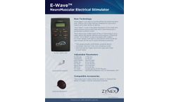 E-Wave - Model NMES - NeuroMuscular Electrical Stimulator - Datasheet