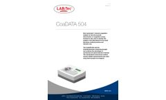 Semi-Automated 1-Channel Coagulation Analyzer - CoaData 504 - Brochure