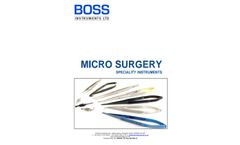 Micro Instruments - Cardiac, Vascular & Transplant Surgery - Brochure