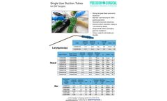 Precision Surgical - Single Use Suction Tubes for ENT Surgery - Brochure