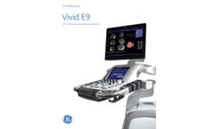 GE VIVID - Model E9 - Ultrasound Machine - Brochure