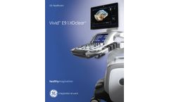 GE VIVID - Model E9 - Ultrasound Machine - Brochure