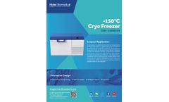 Haier - Model DW-150W209 - -150??C Cryo Freezer - Brochure