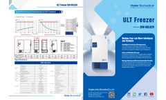 Haier - Model DW-86L829 - -86℃ Ultra Low Temperature Freezer Brochure