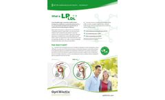 OptiBiotix - Model LPLDL - Lactobacillus Plantarum Supplements - Brochure