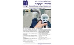 Argweld PurgEye - Model 100 IP65 - Hand Held Weld Purge Monitor- Brochure