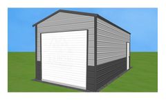 Model PRD2-12269 - 12x25` Vertical Roof Garage