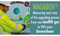 Wagabox 1: measuring biogas/landfill gas composition from the inlet to the outlet - Video