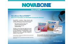 NovaBone MacroFORM - Bioactive Packable and Moldable Composite Devices - Brochure