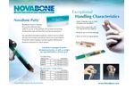 NovaBone - Bone Graft Substitute Putty - Brochure