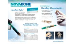 NovaBone - Bone Graft Substitute Putty - Brochure