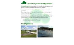 FloatAlgae - Model 10000 - Bio Algae - Brochure
