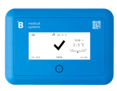 Installed on the medical device Operating ambient temperature range: -10°C to +60°C