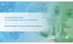 Immuno-Oncology and Immuno-Inflammation - Corporate Overview - Brochure