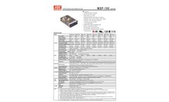 MEAN WELL - Model MSP- 100 Series - 100W Single Output Medical Type Enclosed Switching Power Supply Brochure