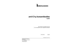 BUHLMANN - Model Anti-C1q - Autoantibodies ELISA Brochure