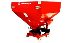 Growmak - Model GRW 1000 - Mounted Fertilizer Spreader 1000 lt