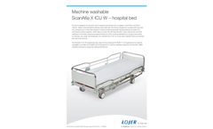 Lojer ScanAfia - Model X ICU W - Machine-washable Bed for Exceptional Long-term Use - Brochure