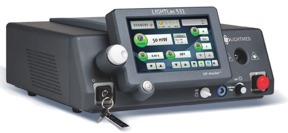 LIGHTLas - Model 532 - Green Laser Photocoagulator Console 2.0W, 7 Inch LCD
