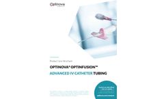 Optinova Optinfusion - IV Catheter Tubing Brochure