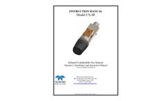 Model CX-IR - Infrared Combustible Gas Sensors - Operators Installation and Instruction Manual