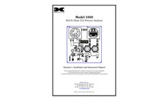Model 1000 - H2S E-Chem/ CO2 Process Analyzer - User Manual