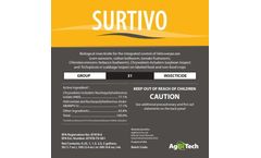 AgBiTech Surtivo - Mixture of Nucleopolyhedroviruses (NPV)-Based Biological Insecticide - Brochure