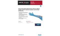 Ansell MICROFLEX - Model 93-243 - Extra-long Disposable Gloves - Brochure