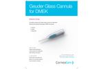 Geuder - Glass Cannula For DMEK - Brochure