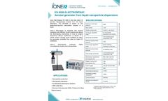 Ioner - Model ES-3020 - Electrospray Aerosol Generator - Datasheet